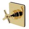 Kingston Brass SingleHandle ThreeWay Diverter Valve with Trim Kit, Polished Brass KS3042EX - alternate 1
